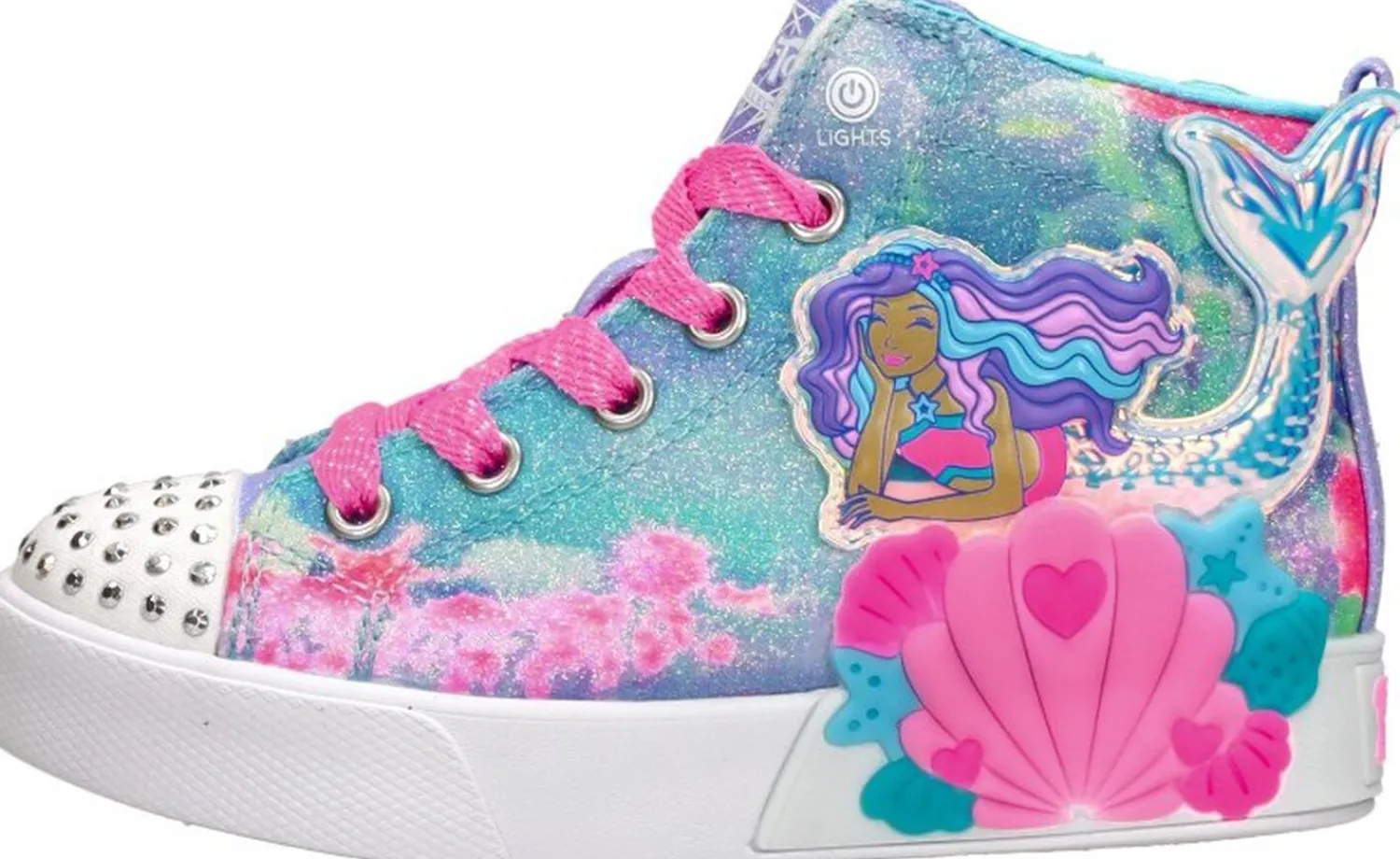 Skechers Twinkle Magic - Mermaid Sea Licht blauw Sale