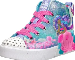 Skechers Twinkle Magic - Mermaid Sea Licht blauw Sale