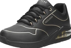 Skechers Uno 2 - Golden Trim Zwart Fashion
