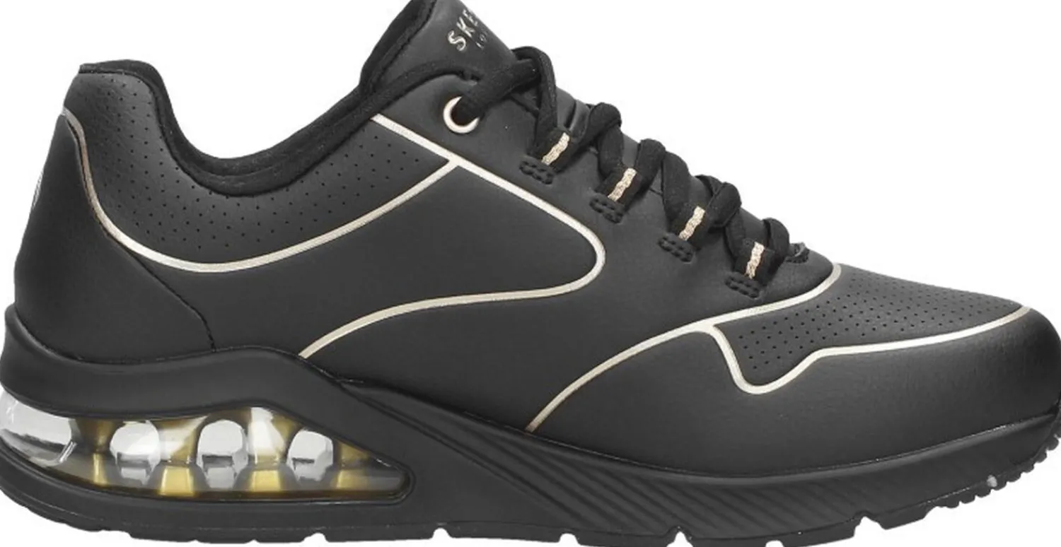 Skechers Uno 2 - Golden Trim Zwart Fashion