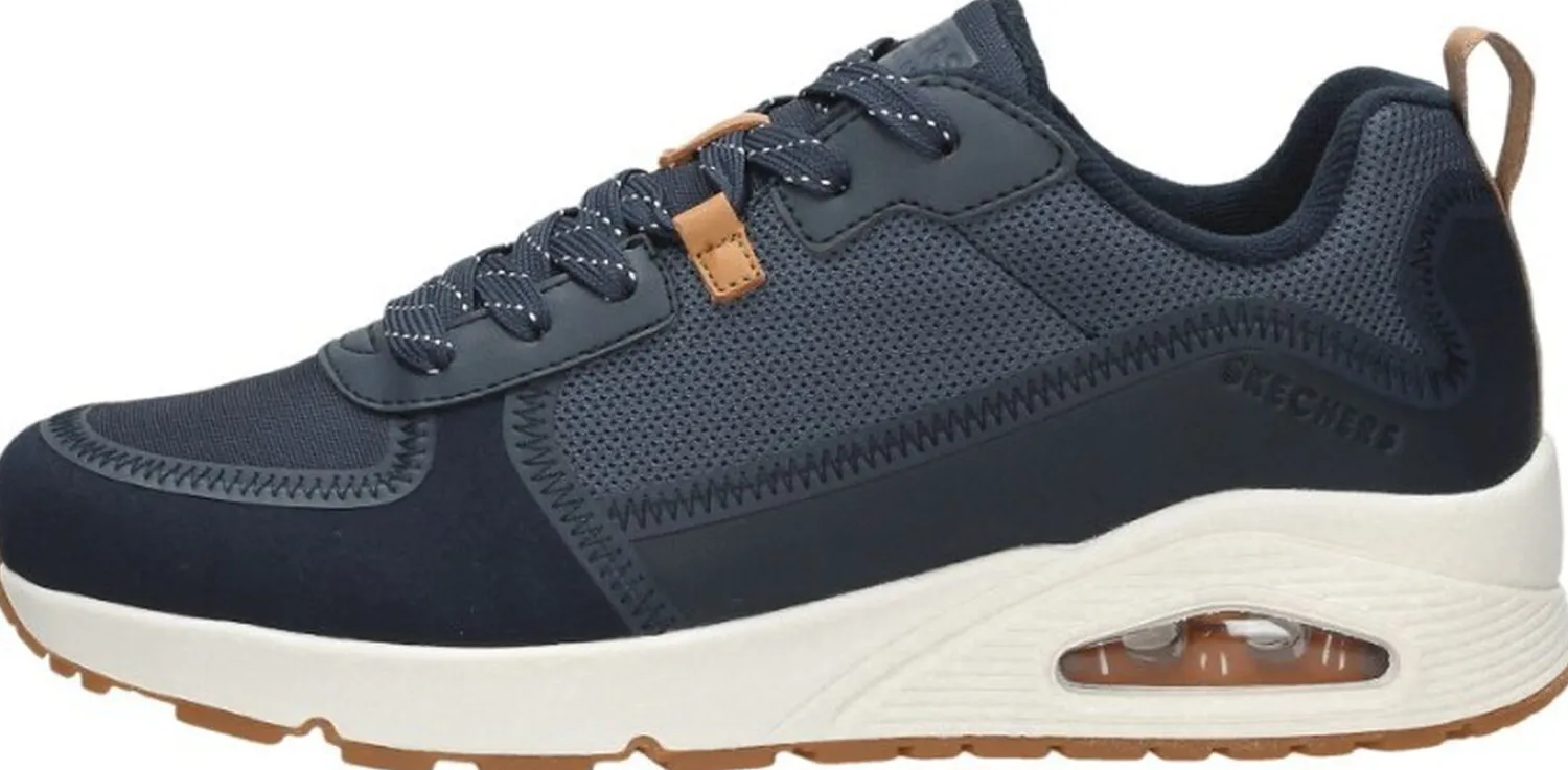 Skechers Uno - Layover Blauw Outlet