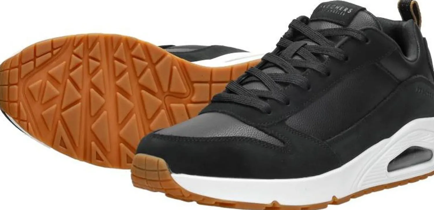 Skechers Uno - Stacre Zwart Outlet