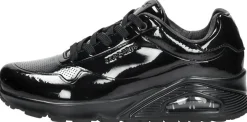 Skechers Uno -Shiny One Zwart lak Clearance