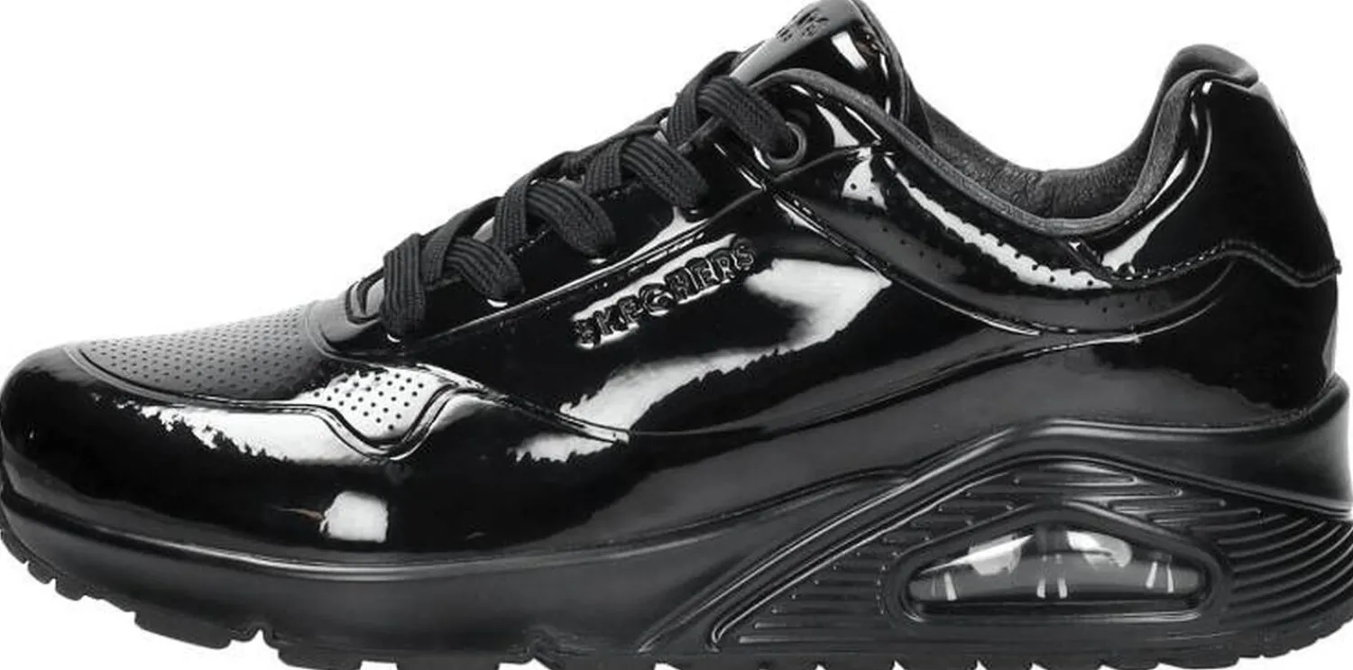 Skechers Uno -Shiny One Zwart lak Clearance