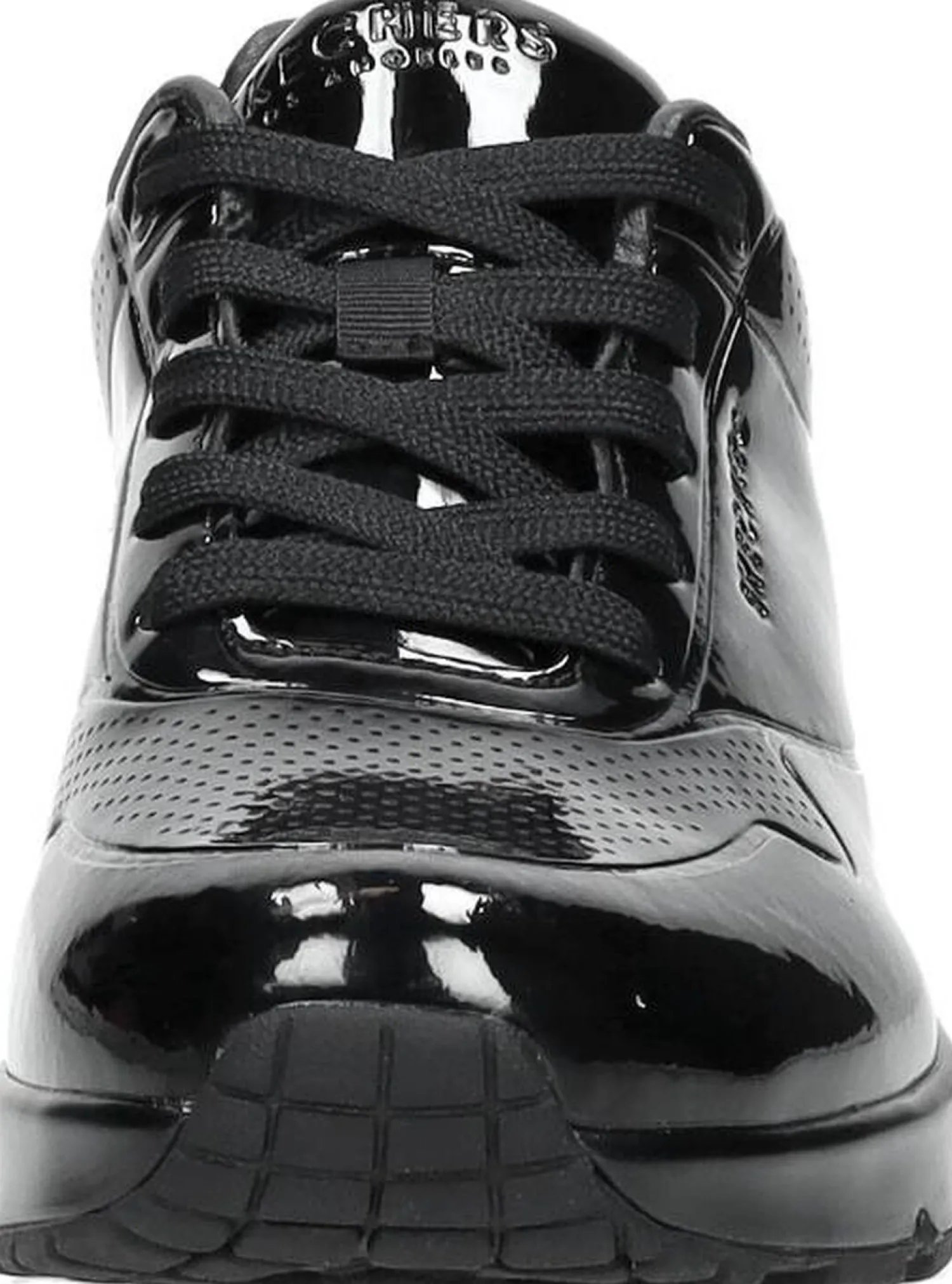 Skechers Uno -Shiny One Zwart lak Clearance