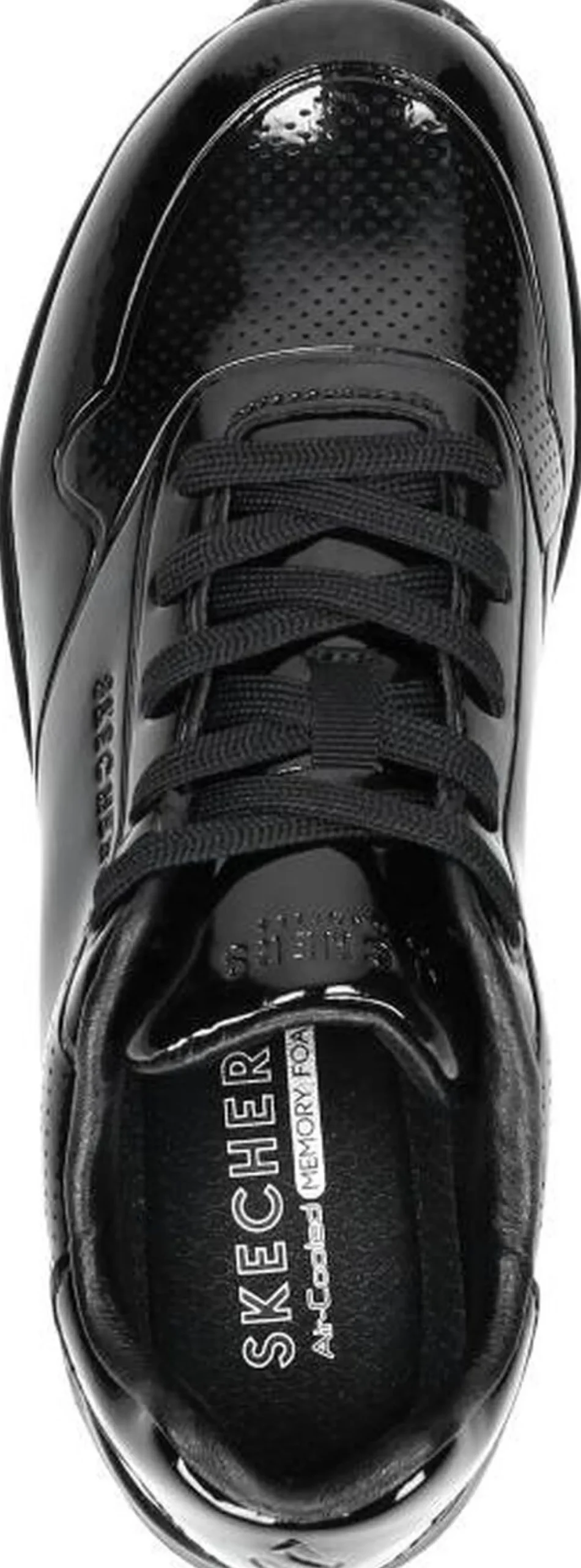 Skechers Uno -Shiny One Zwart lak Clearance