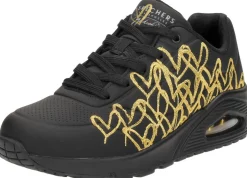 Skechers Uno-Golden Heart Zwart Discount