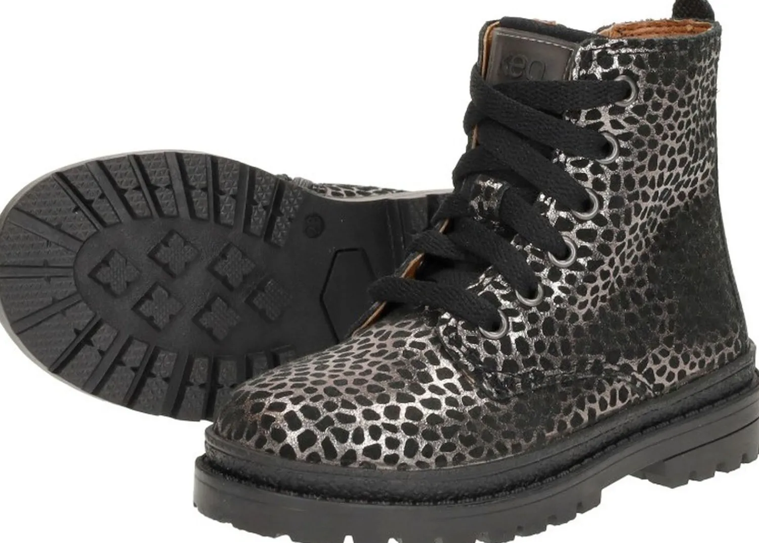 Keq Veterschoen hoog Zwart Discount