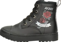 Shoesme Veterschoen hoog Zwart Hot
