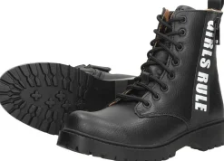Sub55 Veterschoen hoog Zwart Fashion