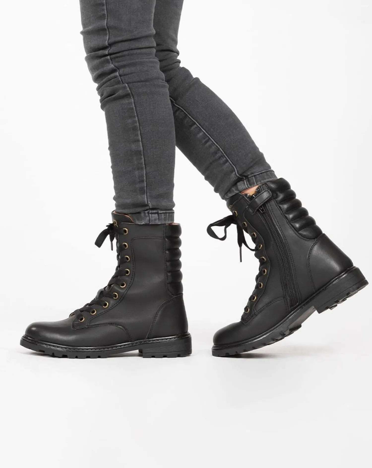 Sub55 Veterschoen hoog Zwart Outlet