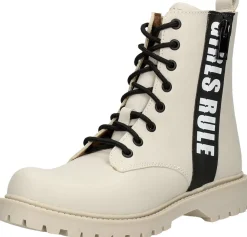 Sub55 Veterschoen hoog Gebroken wit Sale