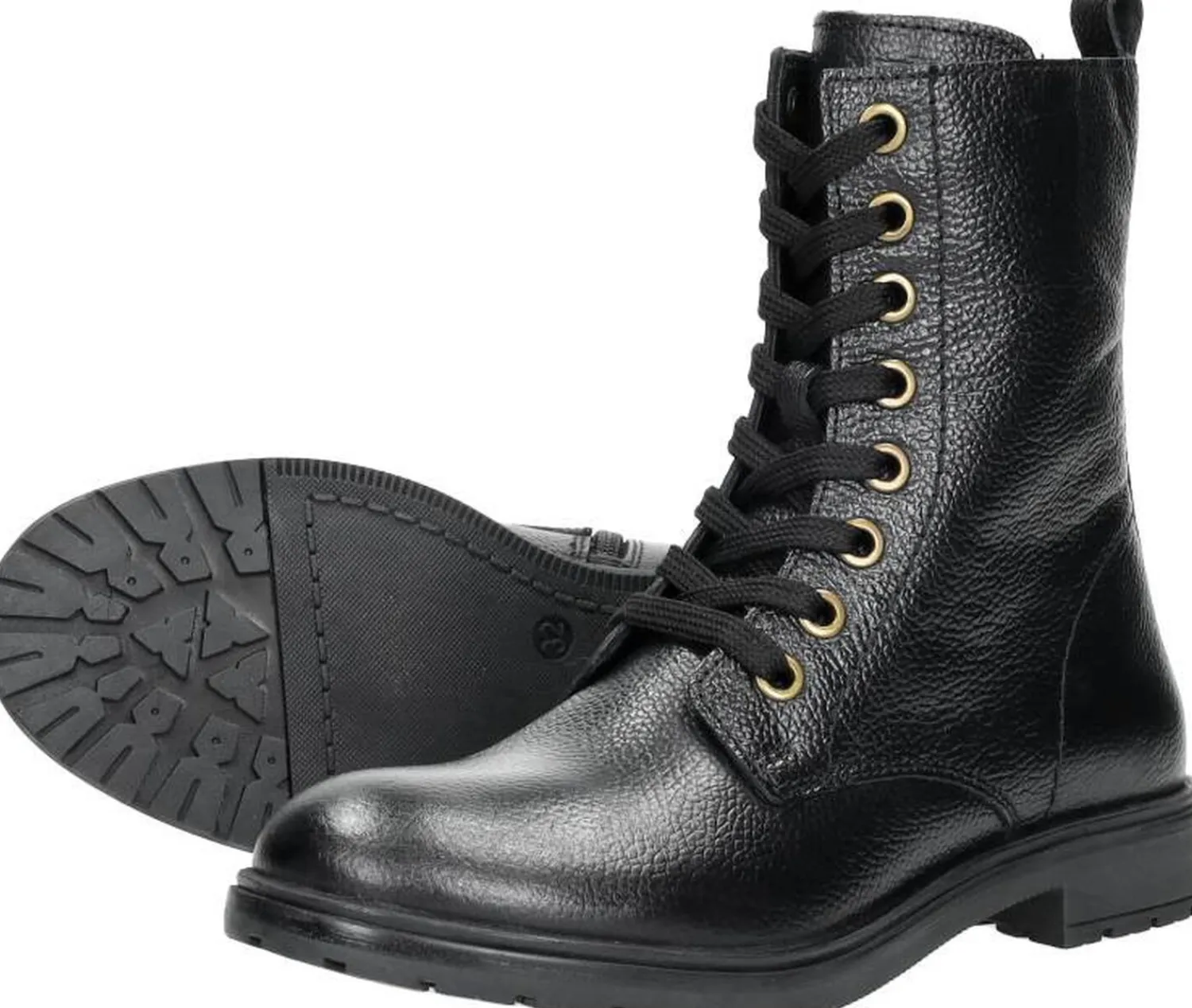 Sub55 Veterschoen hoog Zwart Fashion