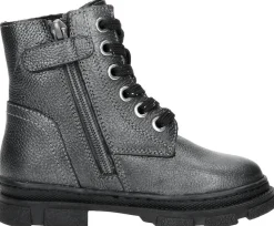 Keq Veterschoen hoog Zilverkleur Clearance