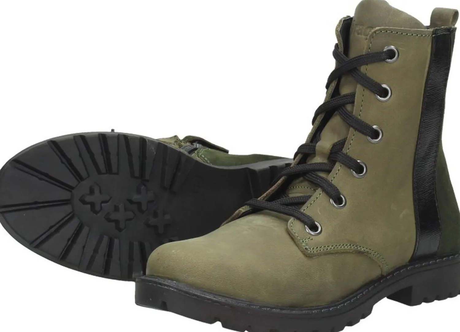 Braqeez Veterschoen hoog Groen Best