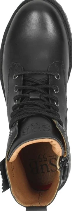 Sub55 Veterschoen hoog Zwart Fashion
