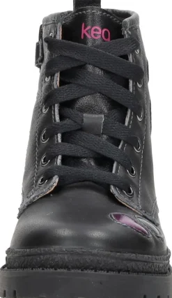 Keq Veterschoen hoog Zwart New