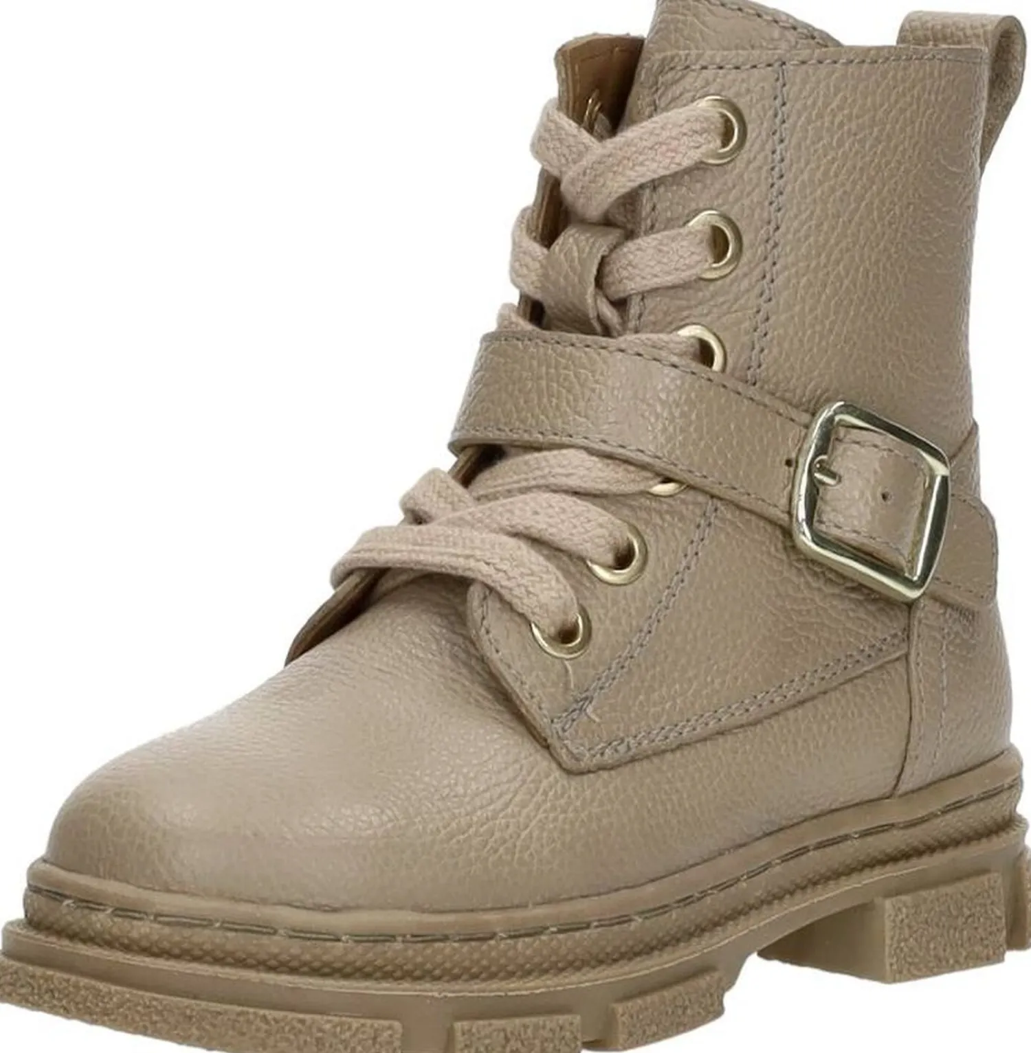 Keq Veterschoen hoog Beige Fashion