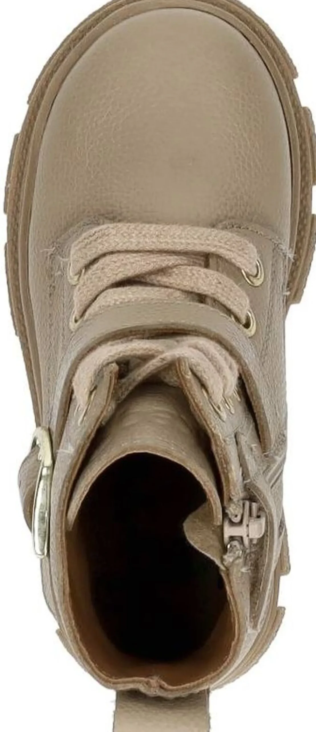 Keq Veterschoen hoog Beige Fashion