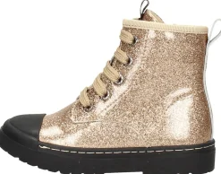 Shoesme Veterschoen hoog Goudkleur New