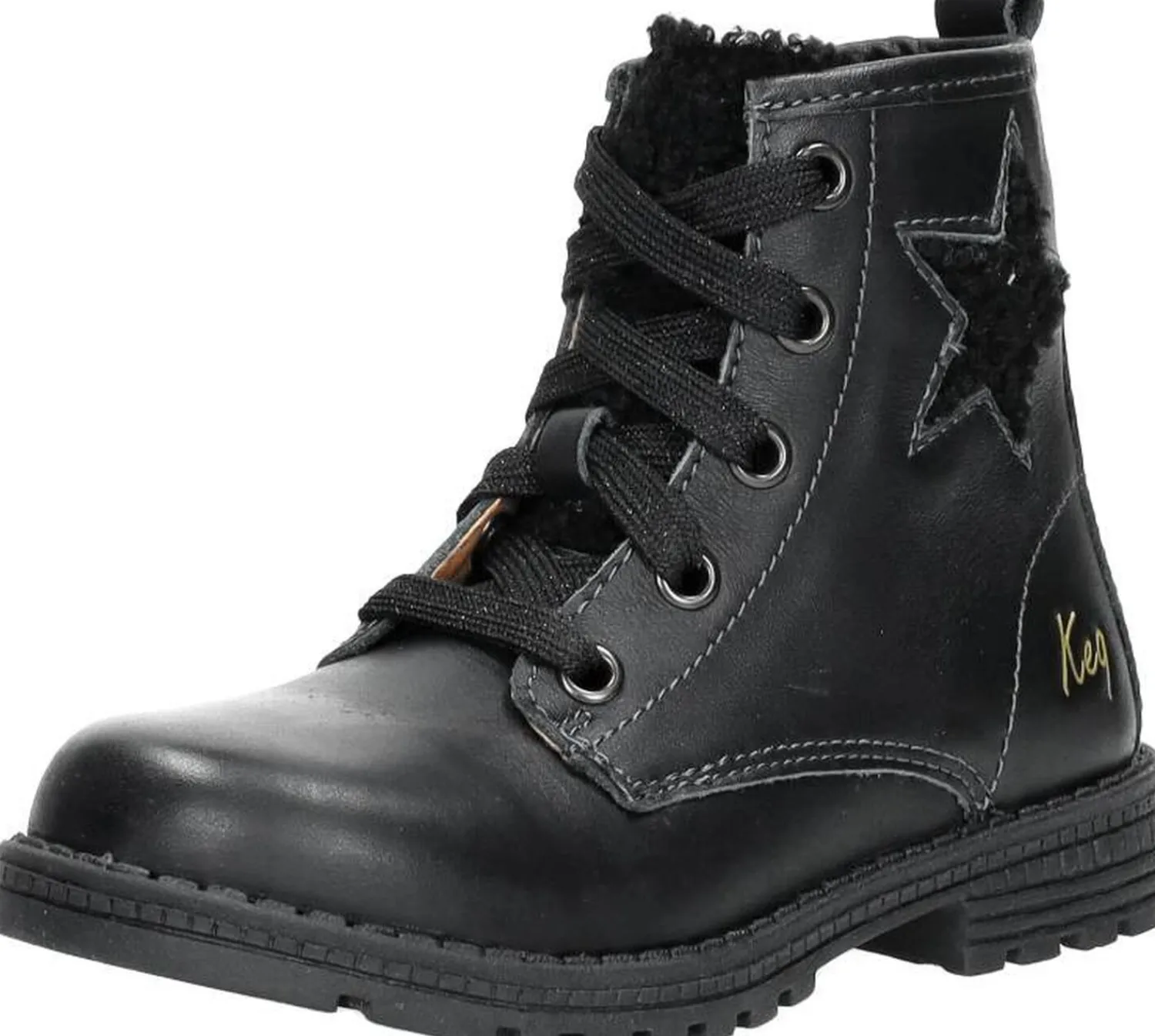 Keq Veterschoen hoog Zwart Hot