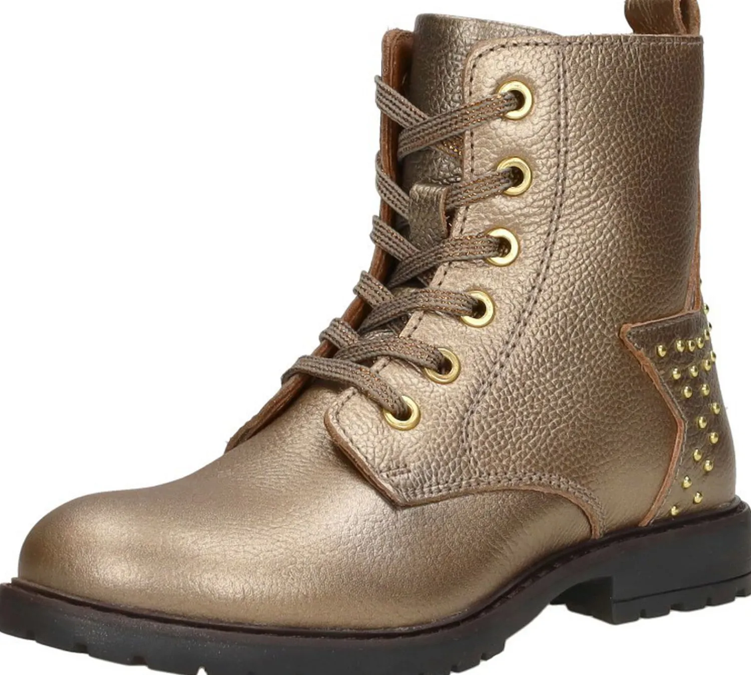 Keq Veterschoen hoog Goudkleur Best