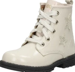 Keq Veterschoen hoog Gebroken wit Fashion