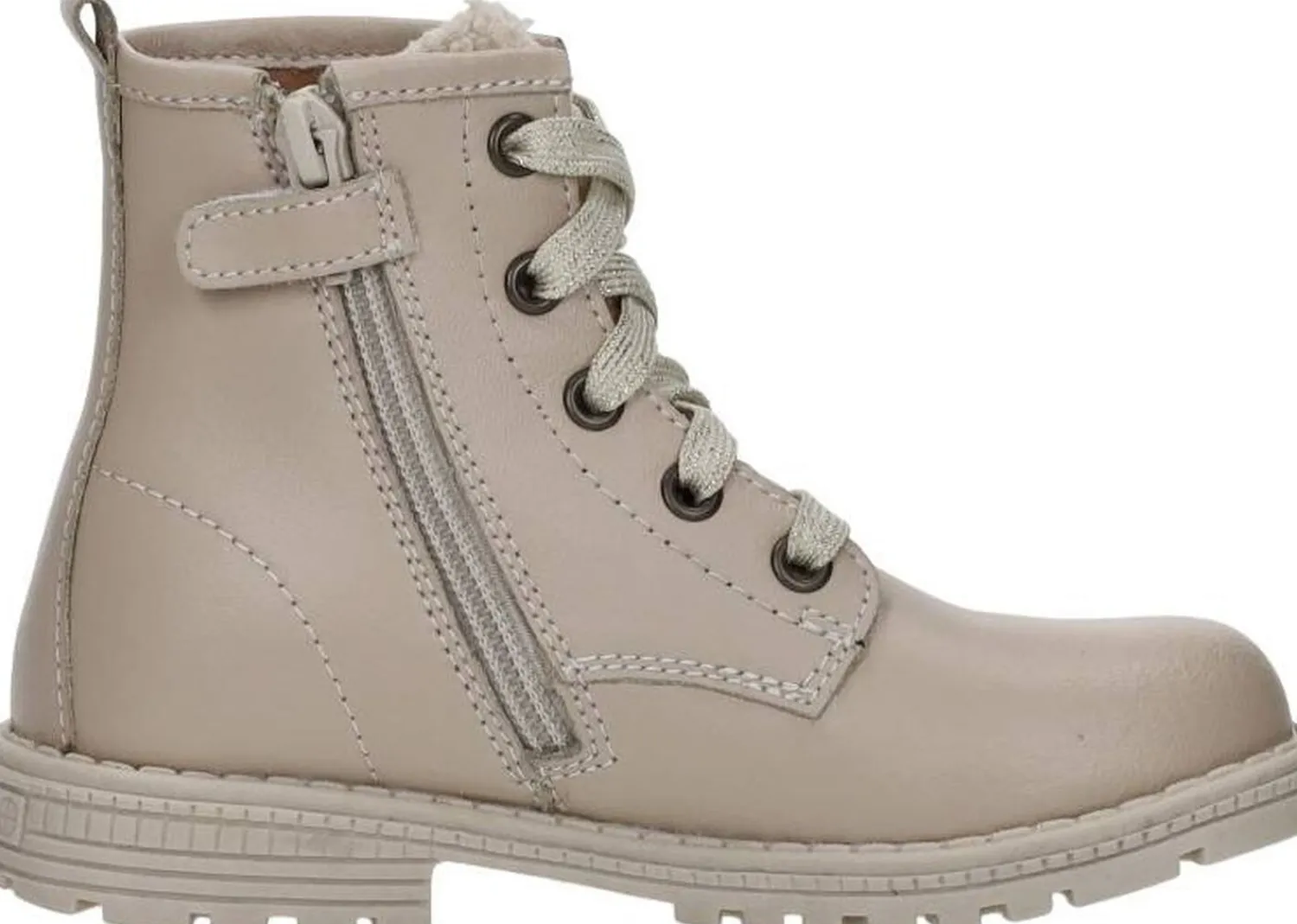 Keq Veterschoen hoog Beige New