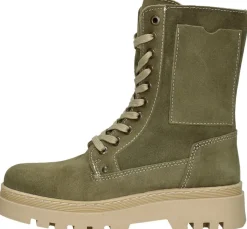 Sub55 Veterschoen hoog Groen Fashion