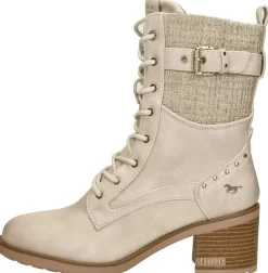 Mustang Veterschoenen Hak Gebroken wit Online