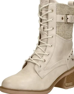 Mustang Veterschoenen Hak Gebroken wit Online