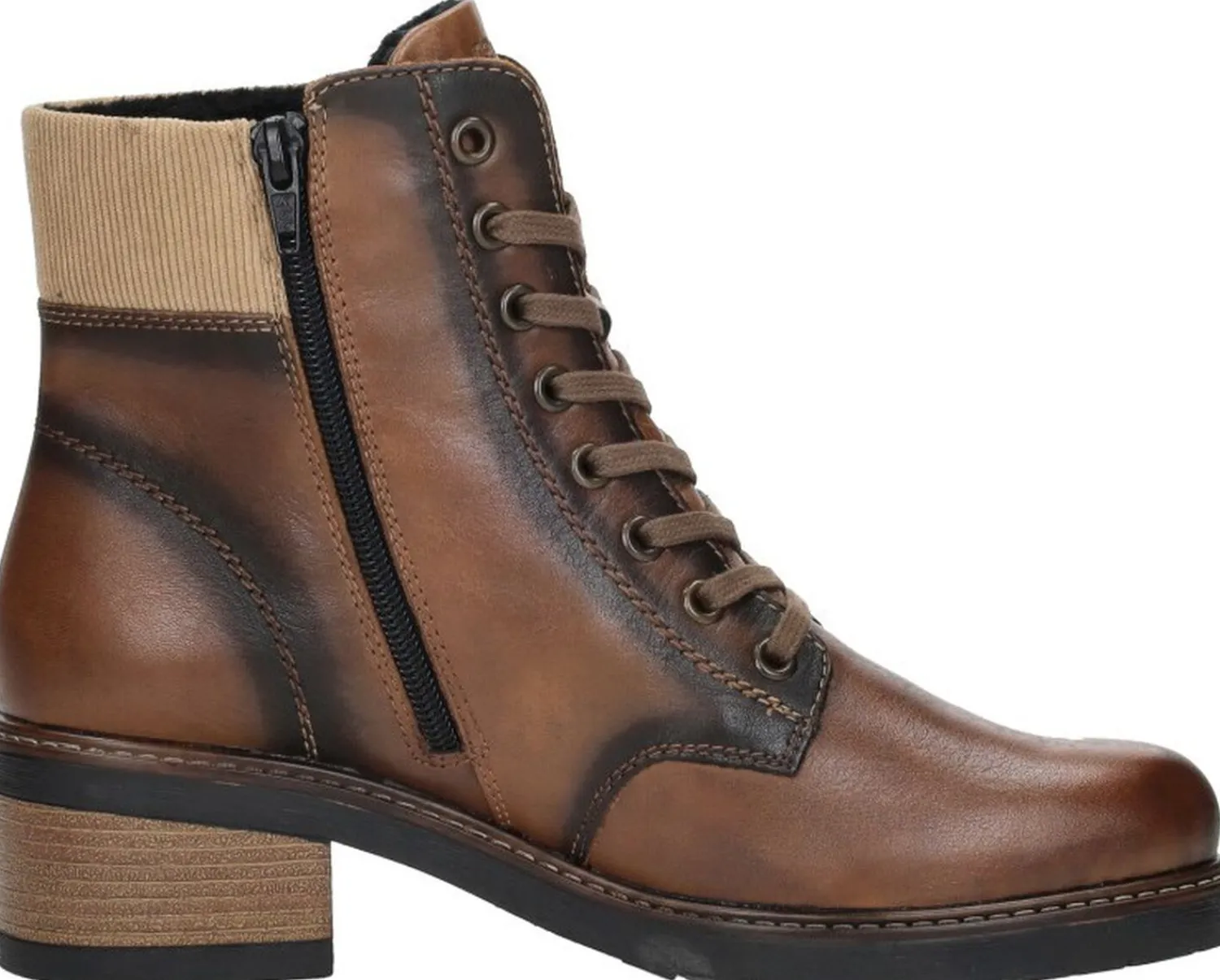 Remonte Veterschoenen Hak Cognac New