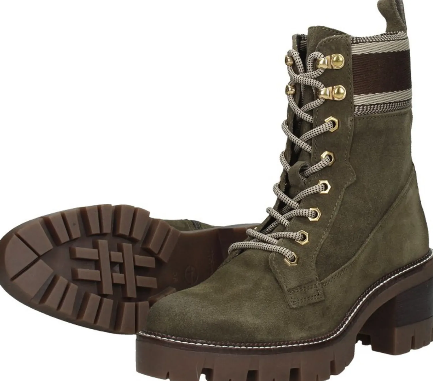 Tamaris Veterschoenen Hak Groen Sale
