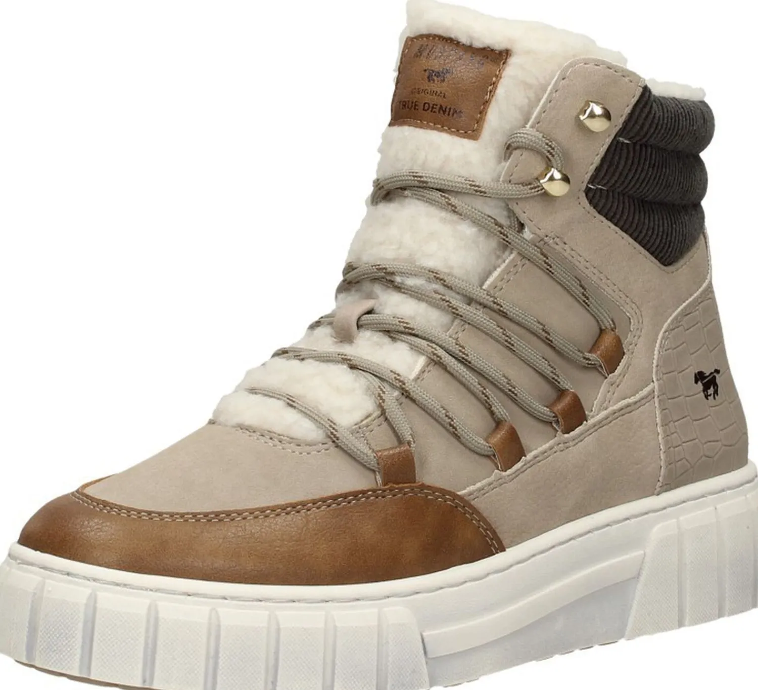 Mustang Veterschoenen Hoog Taupe Best