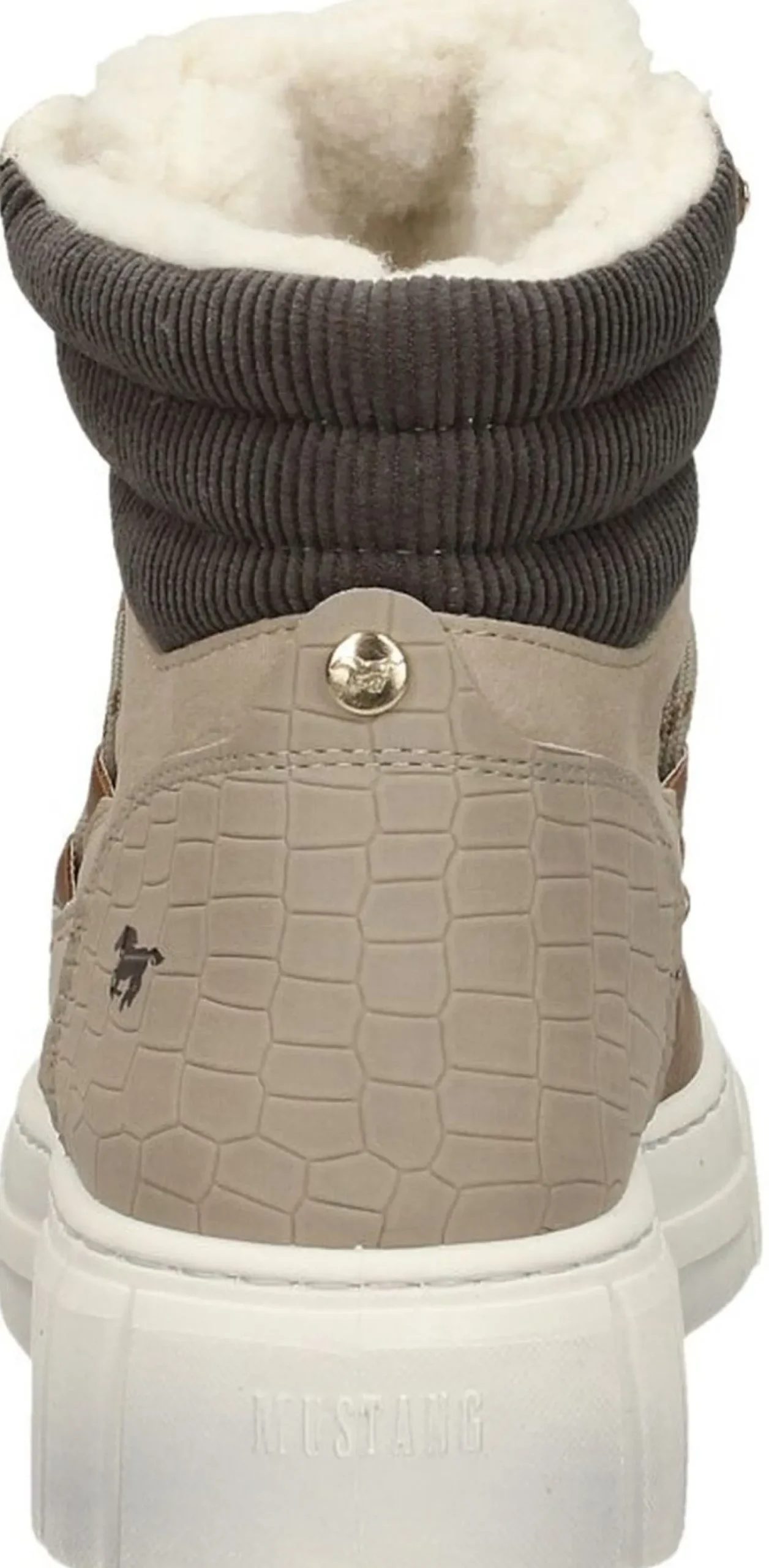 Mustang Veterschoenen Hoog Taupe Best