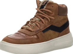 Keq Veterschoenen Hoog Cognac Fashion