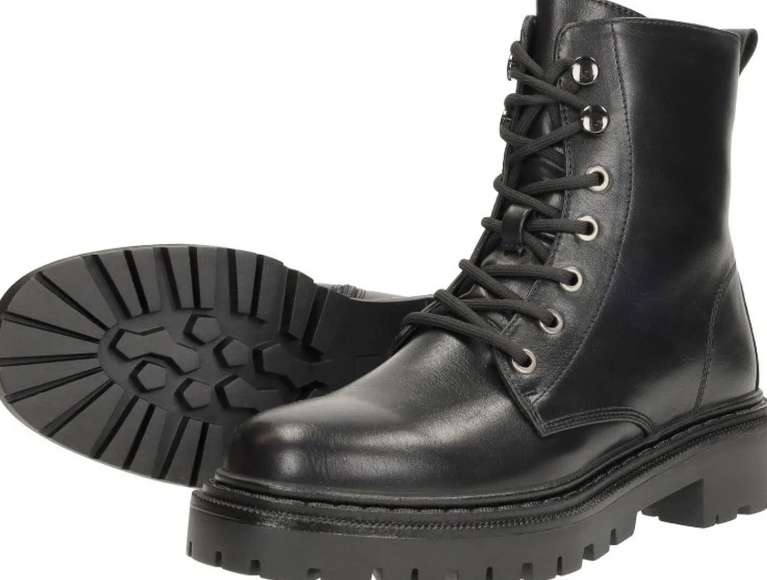 Sub55 Veterschoenen Hoog Zwart Sale