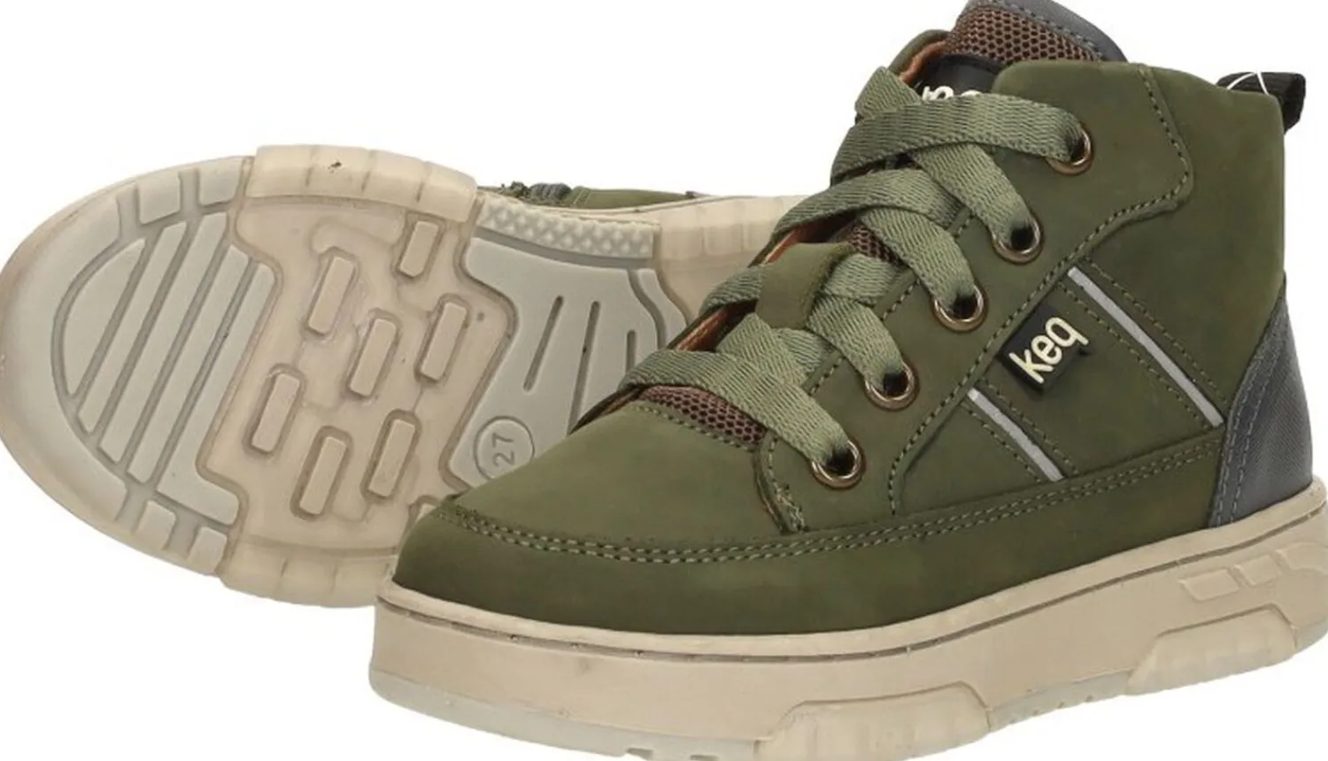 Keq Veterschoenen Hoog Groen New