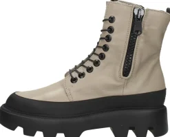 Mjus Veterschoenen Hoog Gebroken wit Best