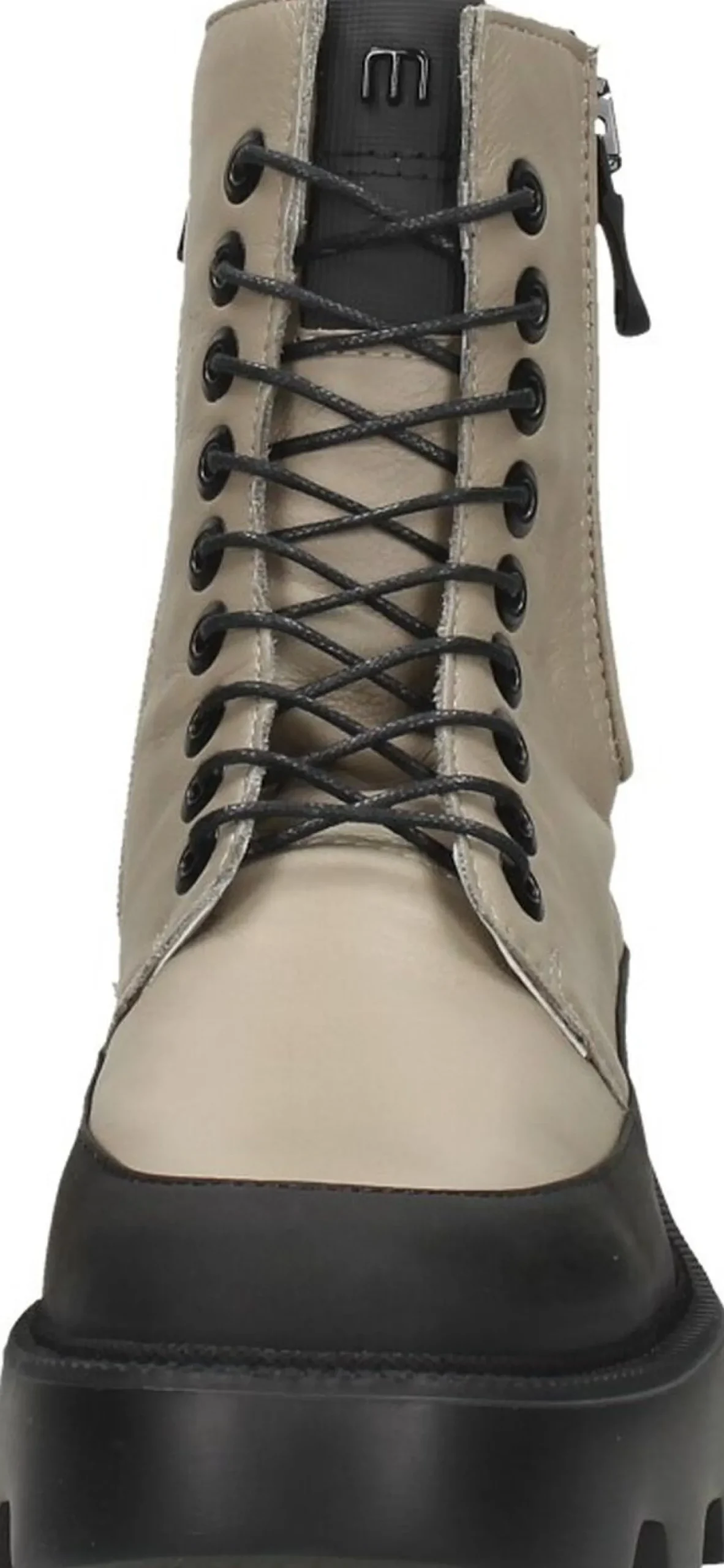 Mjus Veterschoenen Hoog Gebroken wit Best