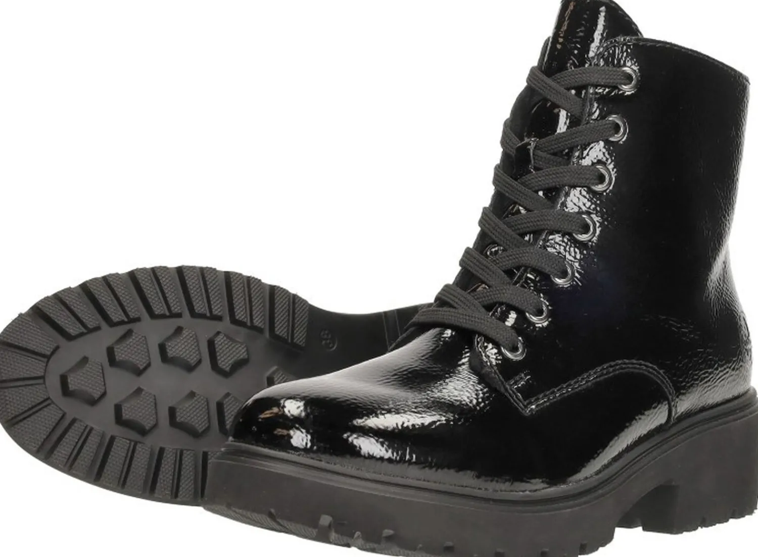 Rieker Veterschoenen Hoog Zwart Best