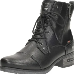 Mustang Veterschoenen Hoog Zwart Discount