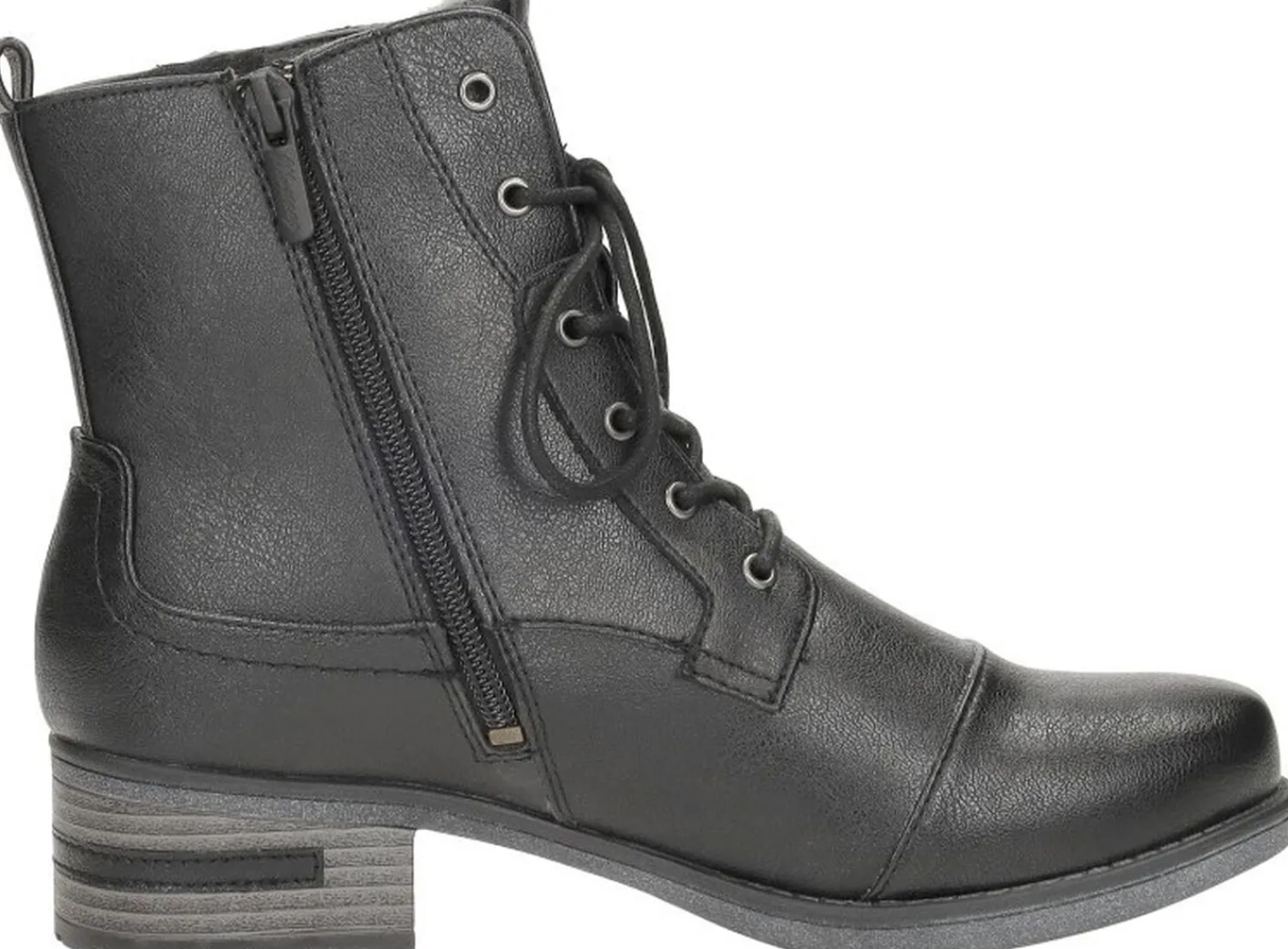 Mustang Veterschoenen Hoog Zwart Discount