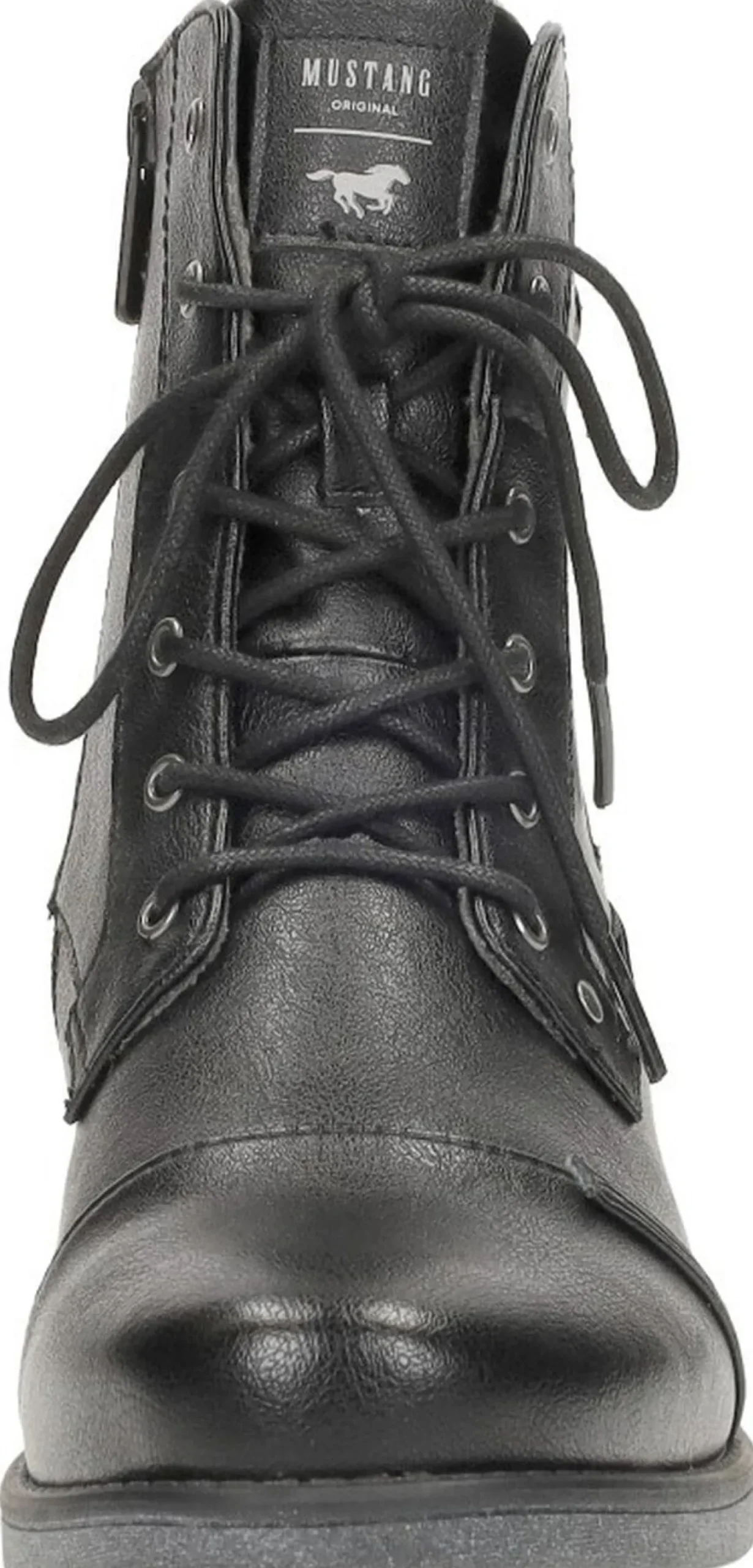 Mustang Veterschoenen Hoog Zwart Discount