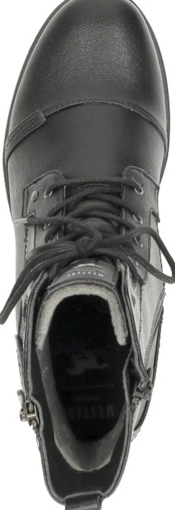 Mustang Veterschoenen Hoog Zwart Discount