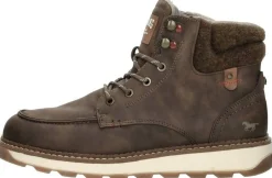Mustang Veterschoenen Hoog Donkerbruin Clearance
