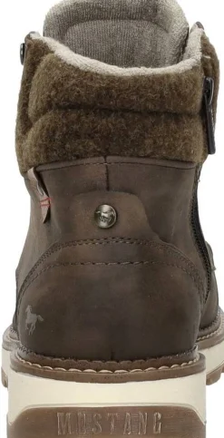 Mustang Veterschoenen Hoog Donkerbruin Clearance