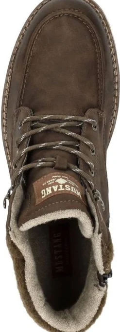 Mustang Veterschoenen Hoog Donkerbruin Clearance