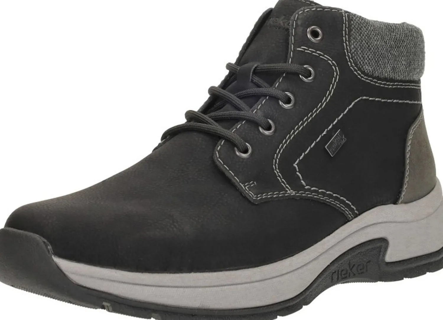 Rieker Veterschoenen Hoog Zwart Sale