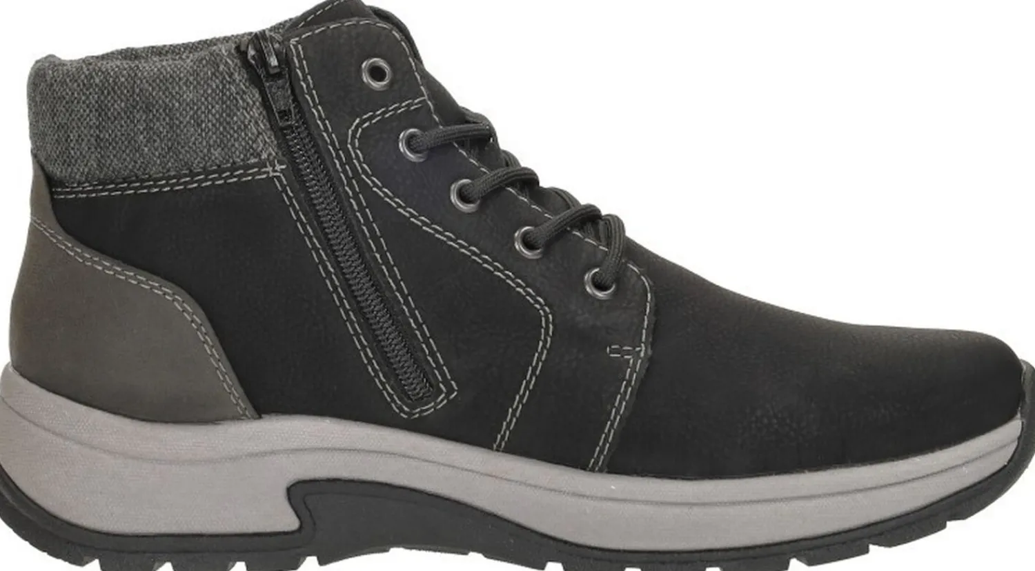 Rieker Veterschoenen Hoog Zwart Sale